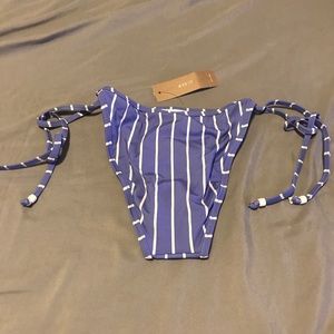NEW J.Crew Blue and White Striped Bikini Bottom